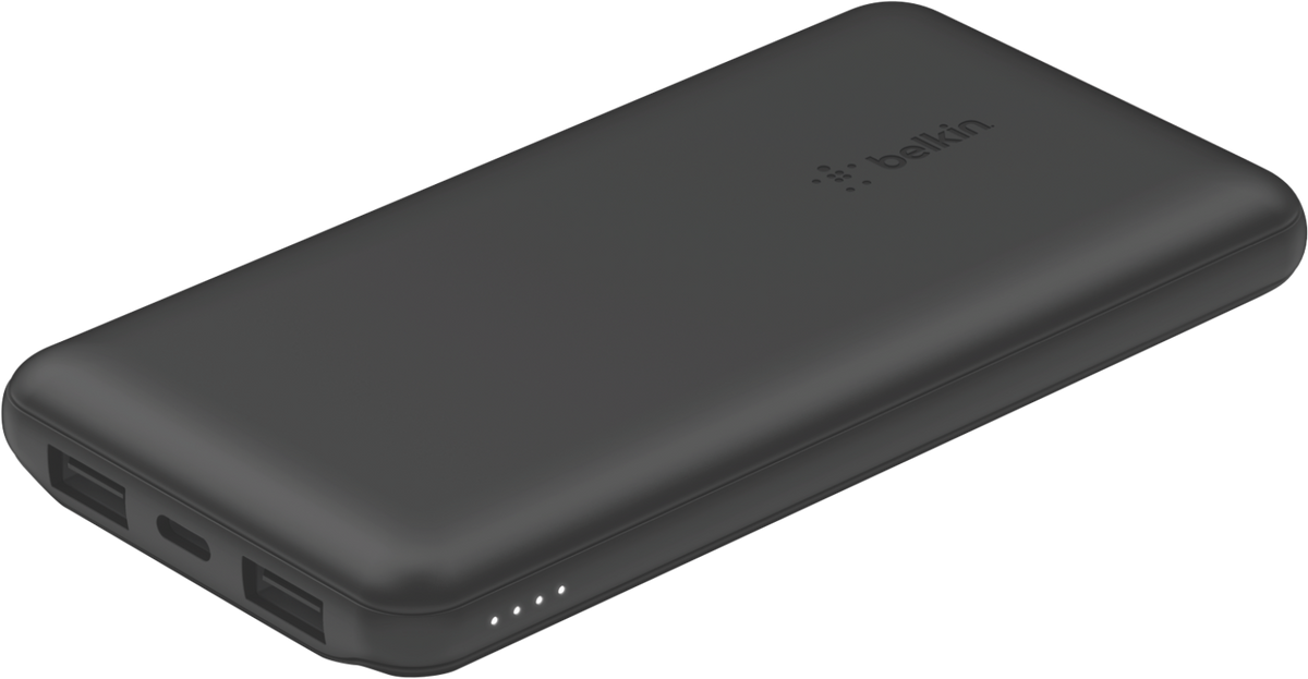 Belkin BoostCharge 10K power bank angled view