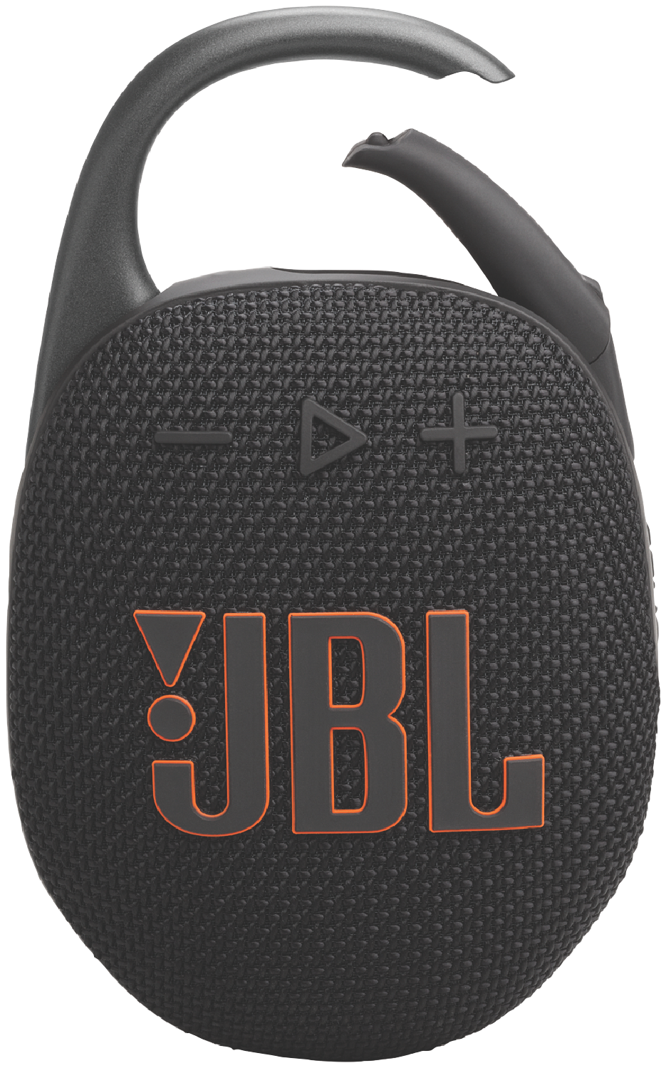 JBL Clip 5 speaker front view with carabiner