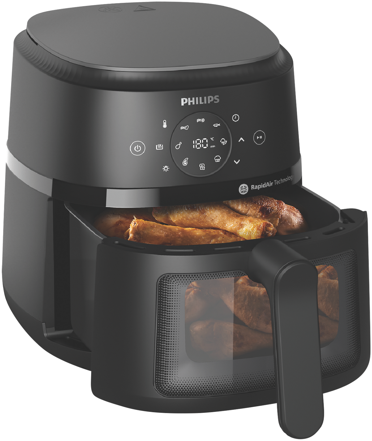 Philips 2000 Series Airfryer - Side Profile