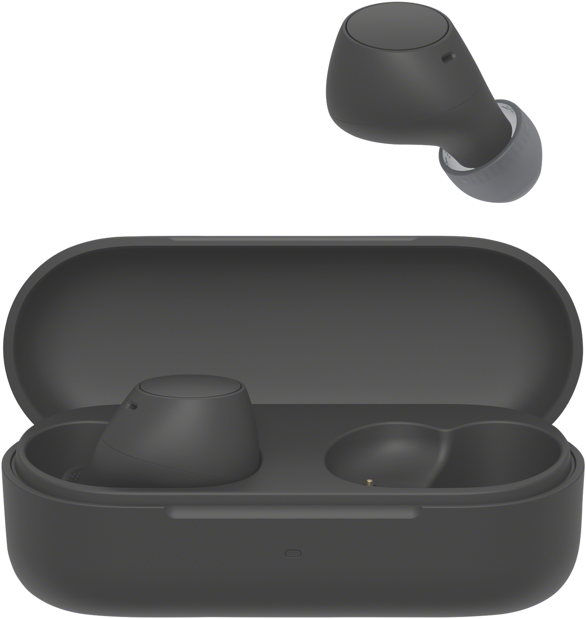 Sony WF-C510 earbuds with charging case open