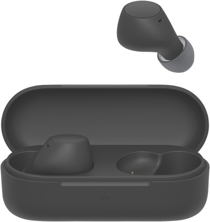 Sony WF-C510 earbuds with charging case open