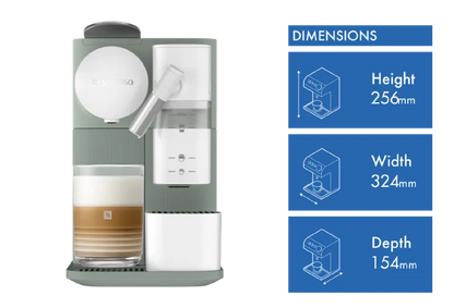 Nespresso Lattissima One Capsule Coffee Machine | Sage Green | EN510GR | De'Longhi