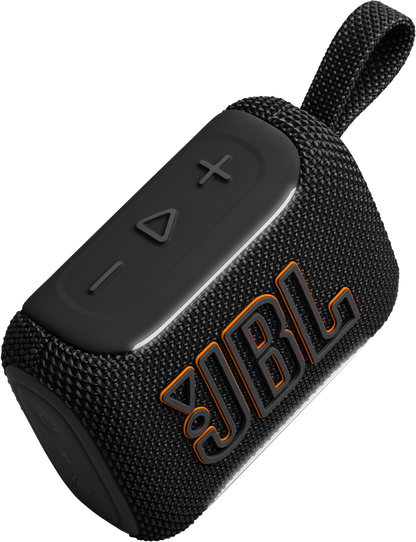 JBL Go 5 Mini speaker side view with strap