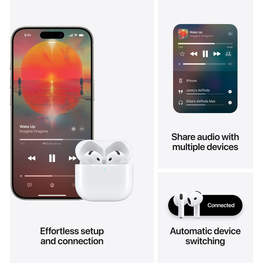 Apple AirPods 4 (USB-C) | H2 Chip, Spatial Audio & IP54 | Av8Store Australia BIG Av8Store