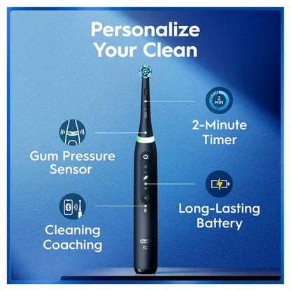 Oral-B iO5 Electric Toothbrush – 3 Brush Heads & Travel Case Included PLP