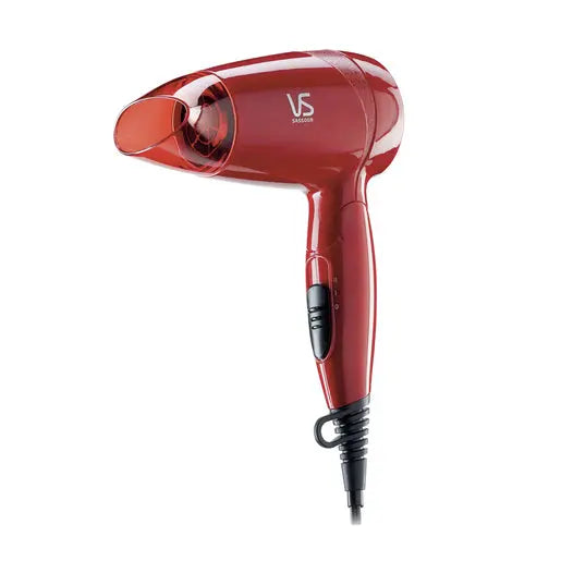 VS Sassoon Red hair dryer with a visible brand logo on a white background