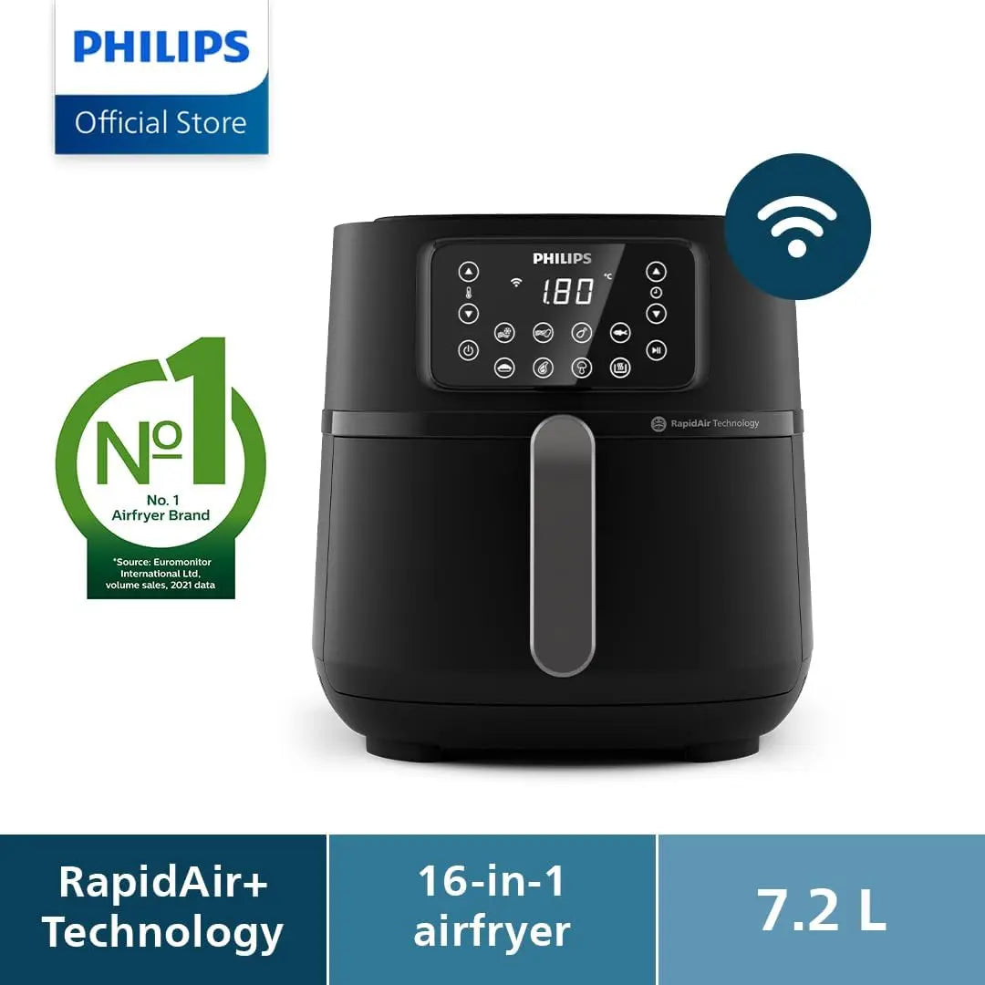 Philips Air Fryer XXL 7.2L | 16-in-1 WiFi Smart | 5000 Series HD9285/90 AMZ