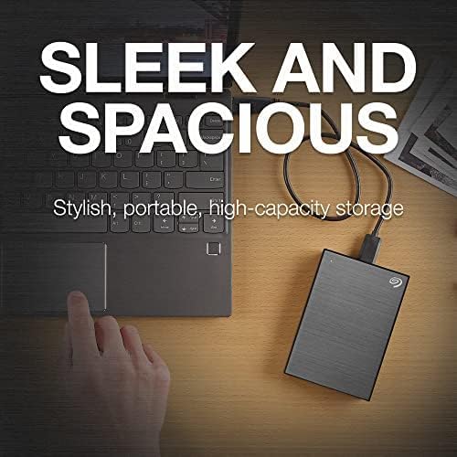 Seagate One Touch Portable External Hard Disk Drive with Data Recovery Services, 1TB, Grey Av8Store Av8Store