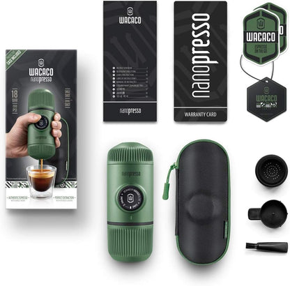 WACACO Nanopresso Portable Espresso Maker with Protective Case – Manual Travel Coffee Machine | Av8Store Australia AMZ Av8Store