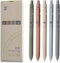 KAPASKI Gel Pens 5 Pack – 0.5mm Japanese Black Ink | Morandi, Pastel & Vintage AMZ