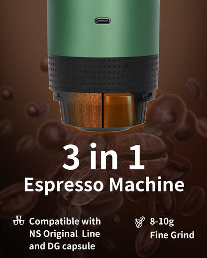 EVERANGE Portable Electric Espresso Machine – 20-Bar Self-Heating Travel Coffee Maker with LCD | Av8Store Australia AMZ Av8Store