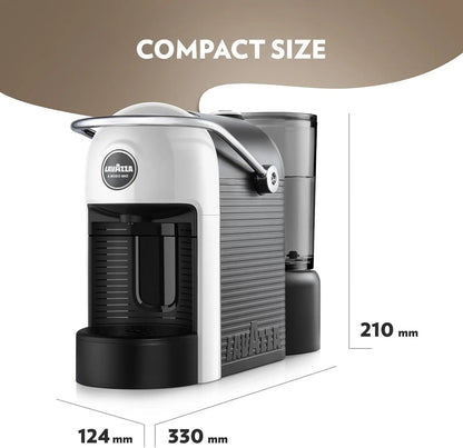 Lavazza A Modo Mio Jolie EVO Capsule Coffee Machine | White | 64 Pods Included AMZ