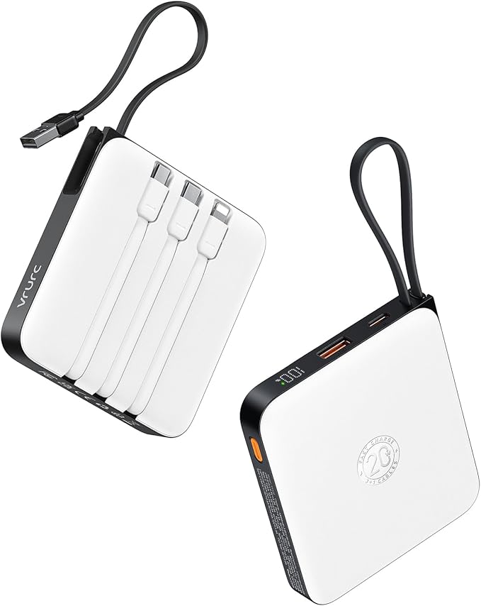 20000mAh Portable Charger 22.5W – Power Bank w/ 4 Cables & LED Display AMZ Av8Store