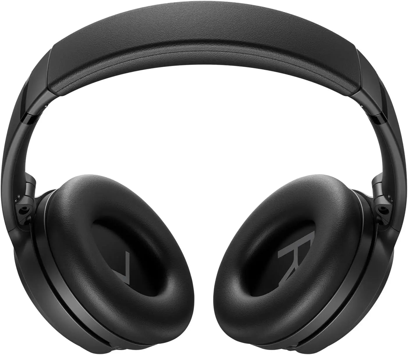 Black over-ear headphones on a white background