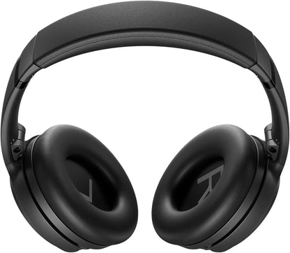 Black over-ear headphones on a white background