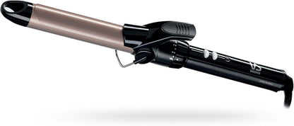 VS Sassoon Ceramic Hair Curler 25mm – 10 Heat Settings, Auto Shut-Off, Black