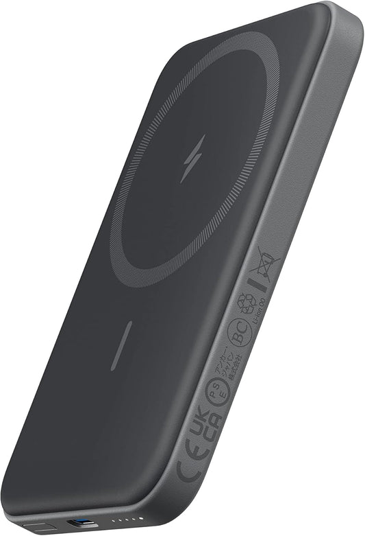 Anker 621 MagGo Magnetic Power Bank 5,000mAh | MagSafe Compatible | Wireless