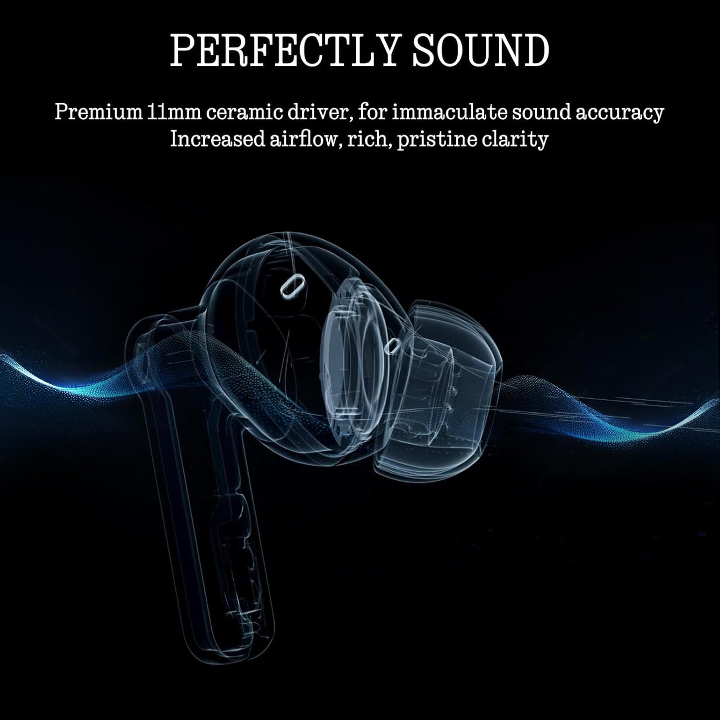 Nothing Ear (2024) Wireless Earbuds | ANC 45dB | LDAC Hi-Res Audio | 40.5H Playtime | Black Nothing Av8Store
