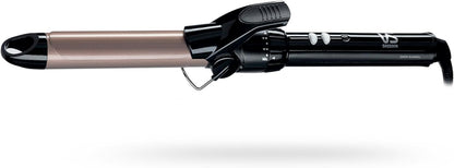 VS Sassoon Ceramic Hair Curler 25mm – 10 Heat Settings, Auto Shut-Off, Black