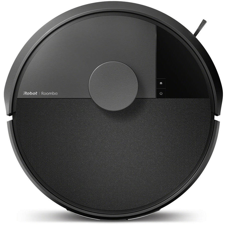Robotic vacuum cleaner on a white background