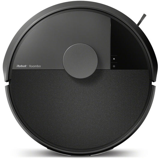 Robotic vacuum cleaner on a white background