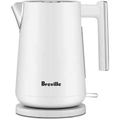 White Breville electric kettle on a white background