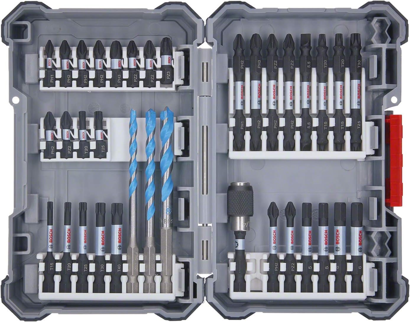 Bosch Professional 35-Piece Pick & Click Drill Bit Set – Impact Driver Compatible