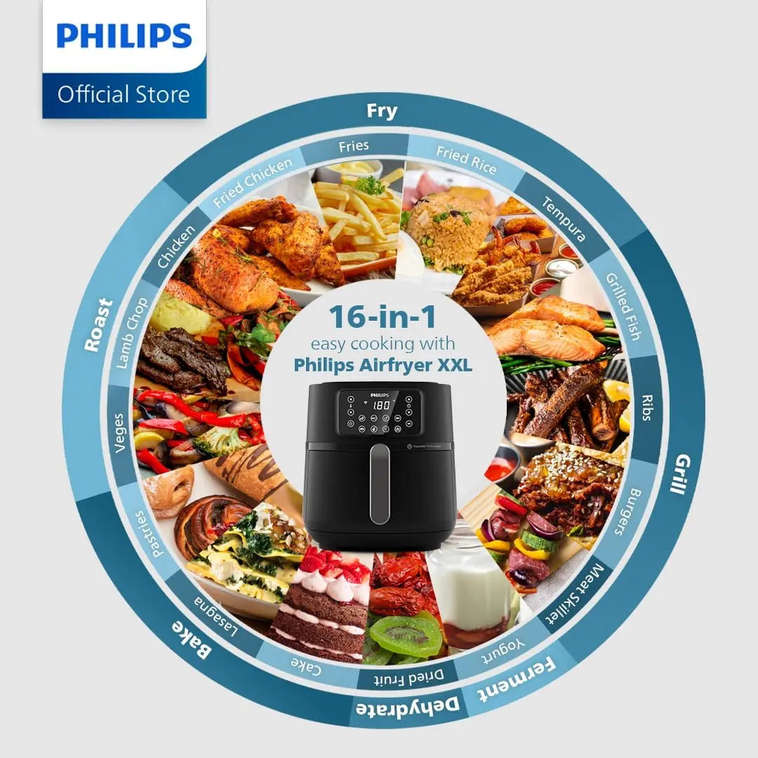 Philips Air Fryer XXL 7.2L | 16-in-1 WiFi Smart | 5000 Series HD9285/90 AMZ