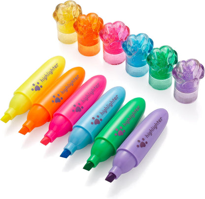 6-Pack Pastel Highlighter Pens – Chisel Tip, Quick Dry, No Bleed | Bible Study, School & Office