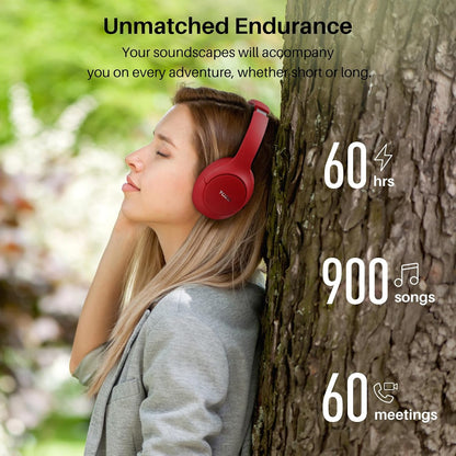 TOZO HT2 Over-Ear Bluetooth Headphones | Hybrid ANC, Hi-Res Audio, 60Hr Battery | 7 Colours AMZ Av8Store
