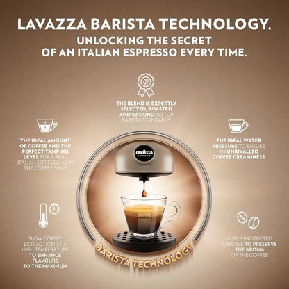 Lavazza A Modo Mio Jolie EVO Capsule Coffee Machine | White | 64 Pods Included AMZ
