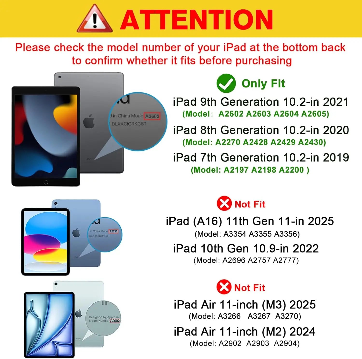 ProCase iPad 10.2" Case | 9th, 8th & 7th Gen | Slim Smart Cover | Hard Back Stand | Navy AMZ