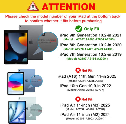 ProCase iPad 10.2" Case | 9th, 8th & 7th Gen | Slim Smart Cover | Hard Back Stand | Navy AMZ