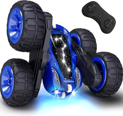 Tecnock Remote Control Car, 2.4GHz RC Cars with USB-C Easy Charging, 4WD Double Sided 360° Rotates and Flips RC Stunt Car, Toys for Boys, Boys Toys Age 8–10, Kids Gift Ages 6+ Av8Store Av8Store