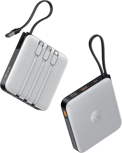 20000mAh Portable Charger 22.5W – Power Bank w/ 4 Cables & LED Display AMZ Av8Store