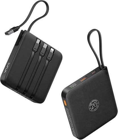 20000mAh Portable Charger 22.5W – Power Bank w/ 4 Cables & LED Display AMZ Av8Store