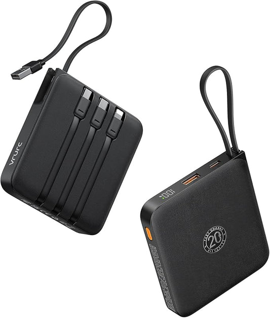 20000mAh Portable Charger 22.5W – Power Bank w/ 4 Cables & LED Display AMZ Av8Store