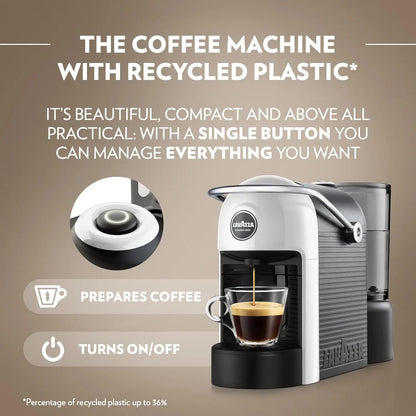 Lavazza A Modo Mio Jolie EVO Capsule Coffee Machine | White | 64 Pods Included AMZ