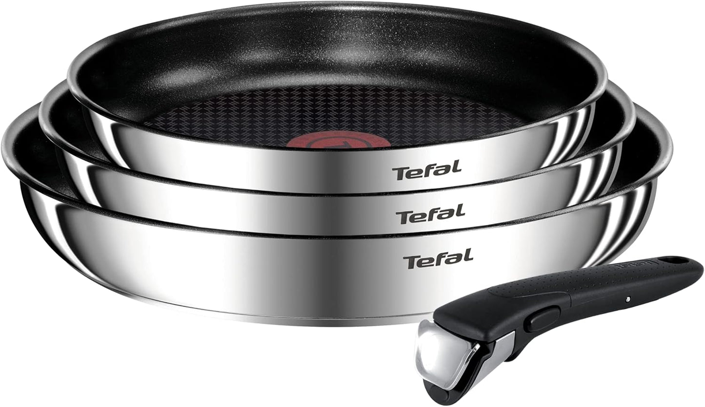 Tefal Ingenio Emotion 4-Piece Frypan Set – Induction Non-Stick Stainless Steel 22/24/28cm | Av8Store Australia SPT Av8Store