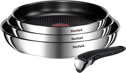 Tefal Ingenio Emotion 4-Piece Frypan Set – Induction Non-Stick Stainless Steel 22/24/28cm | Av8Store Australia SPT Av8Store