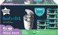 Tommee Tippee Twist & Click Nappy Bin Refill Cassettes | 6 Pack | 10.5m Antibacterial Film | 100+ Nappies AMZ Av8Store