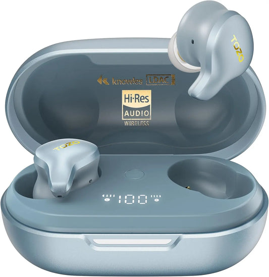 TOZO NC9 Wireless Earbuds – Hybrid ANC, Bluetooth 5.3, 60H Playtime, IPX8 AMZ