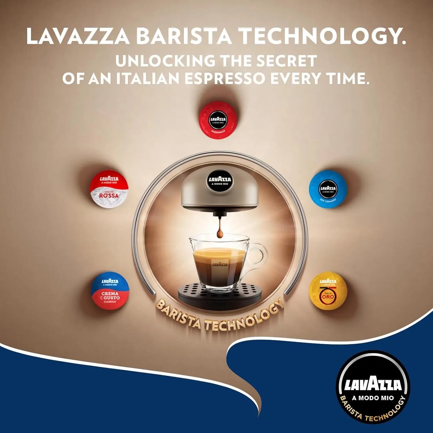 Lavazza A Modo Mio Jolie EVO Capsule Coffee Machine | White | 64 Pods Included AMZ