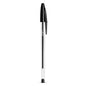 BIC Cristal Original ballpoint pen clear hexagonal barrel with ventilated cap