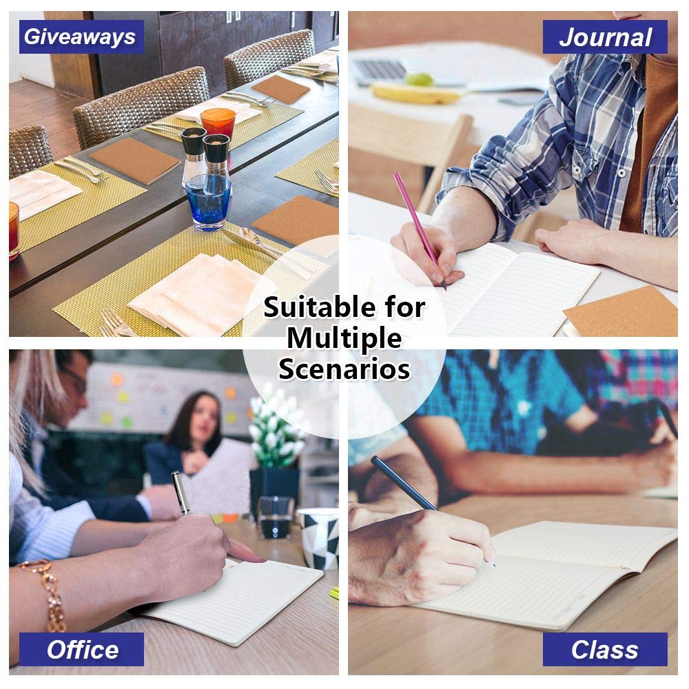 Feela Kraft Notebooks A5 Lined 60 Pages x 30 Pack