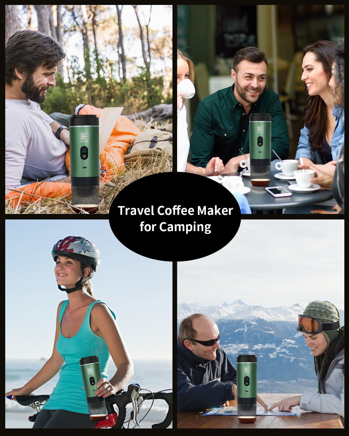EVERANGE Portable Electric Espresso Machine – 20-Bar Self-Heating Travel Coffee Maker with LCD | Av8Store Australia AMZ Av8Store