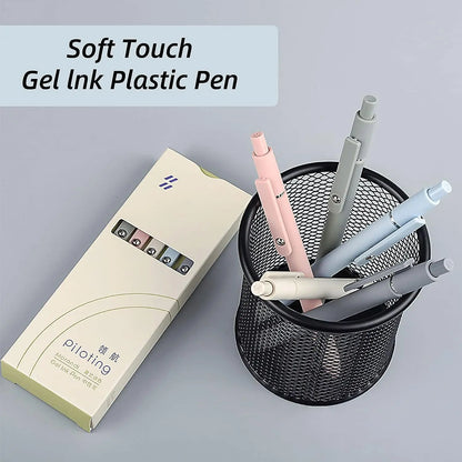 KAPASKI Gel Pens 5 Pack – 0.5mm Japanese Black Ink | Morandi, Pastel & Vintage AMZ