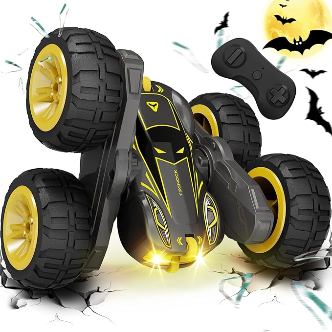 Tecnock Remote Control Car, 2.4GHz RC Cars with USB-C Easy Charging, 4WD Double Sided 360° Rotates and Flips RC Stunt Car, Toys for Boys, Boys Toys Age 8–10, Kids Gift Ages 6+ Av8Store Av8Store