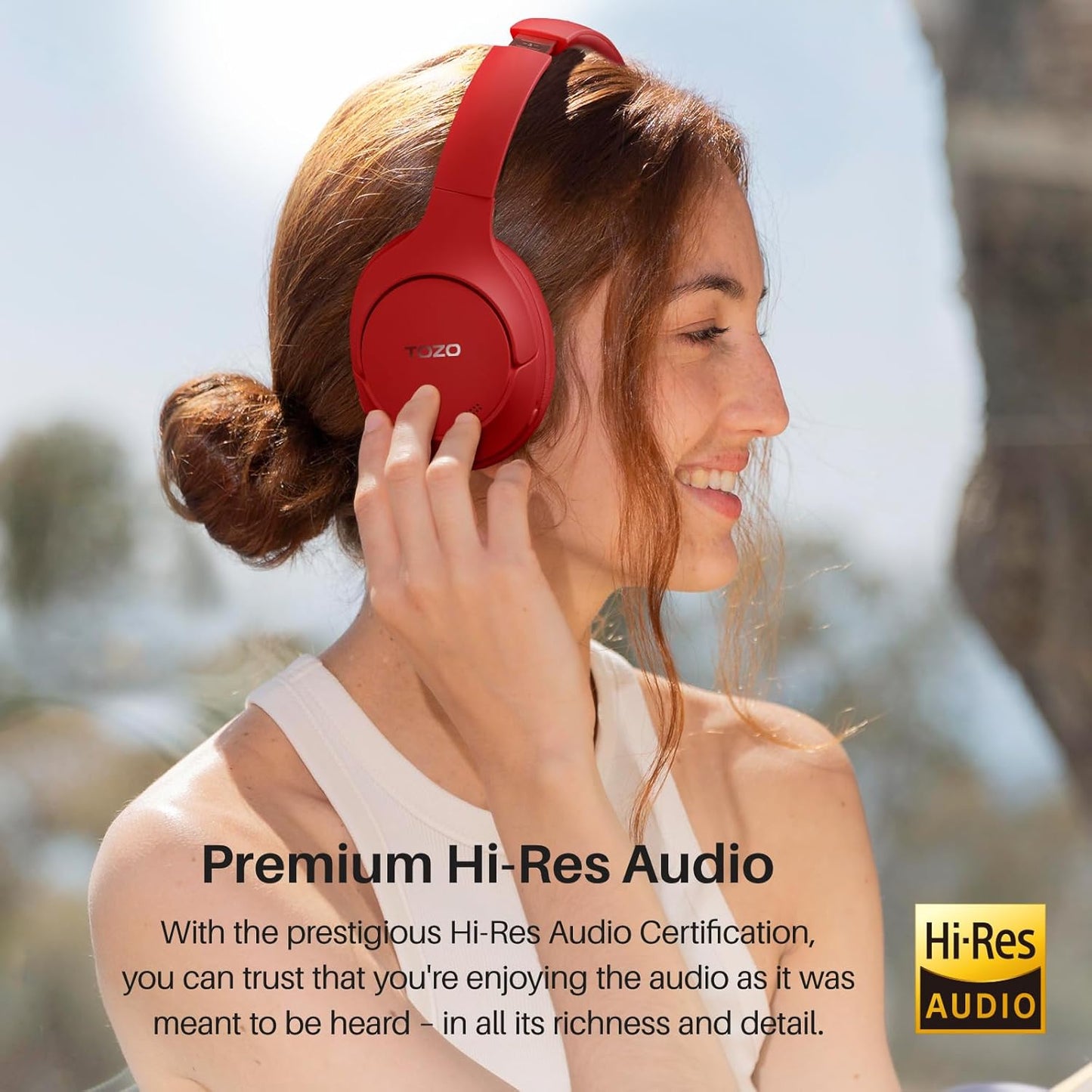 TOZO HT2 Over-Ear Bluetooth Headphones | Hybrid ANC, Hi-Res Audio, 60Hr Battery | 7 Colours AMZ Av8Store