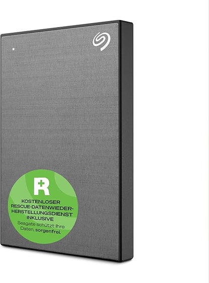 Seagate One Touch Portable External Hard Disk Drive with Data Recovery Services, 1TB, Grey Av8Store Av8Store